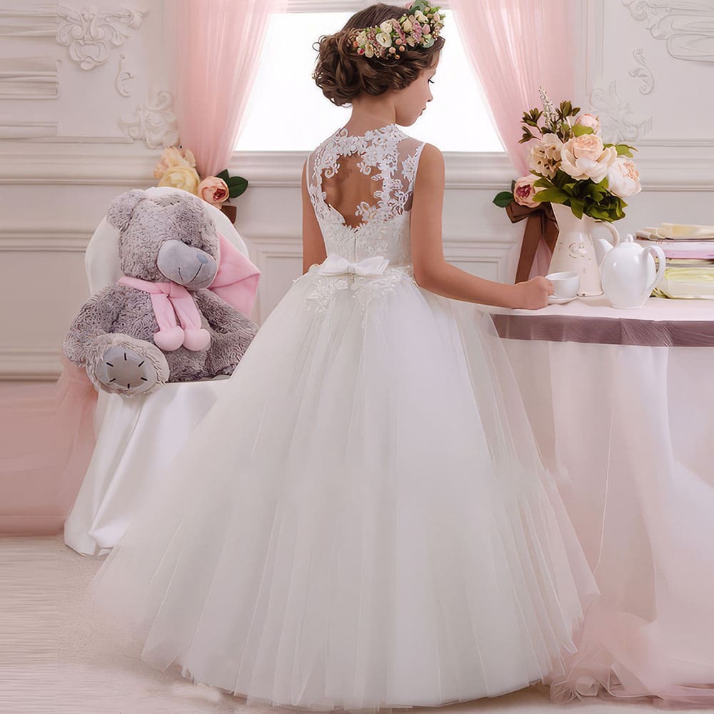 Robe Princesse Fille C R Monie Mariage Princesse Enchant E