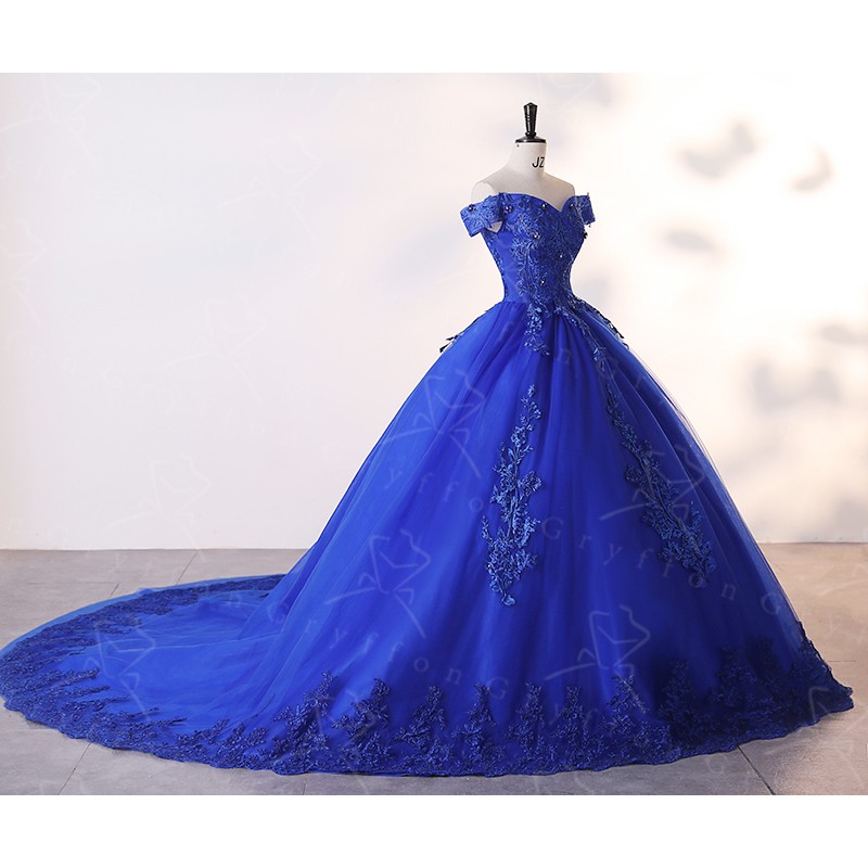 Robe De Princesse Bleu Roi