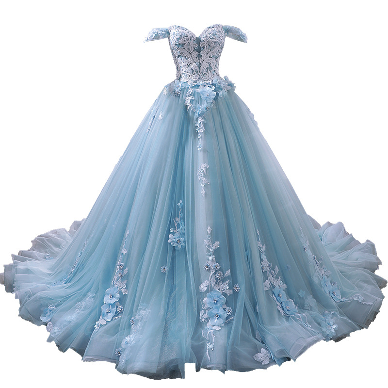 Robe De Princesse Turquoise