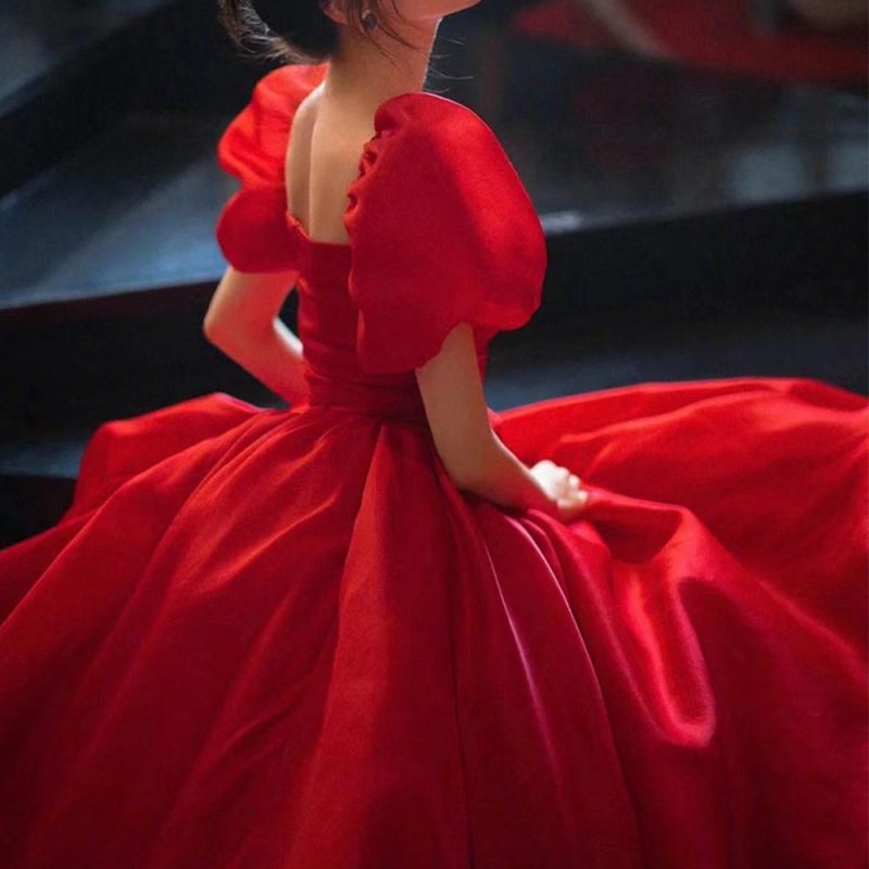 Robe De Soirée Rouge Princesse