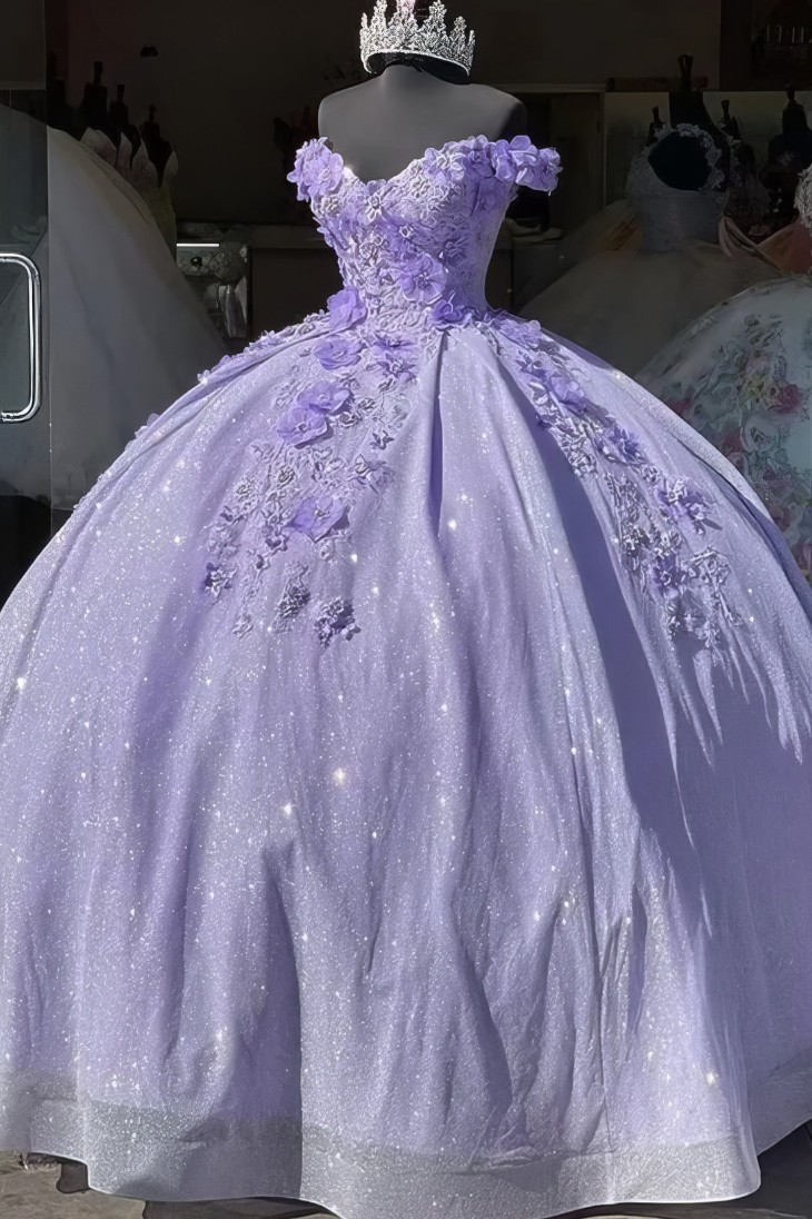 Robe Princesse Violette Fleurie – Viola