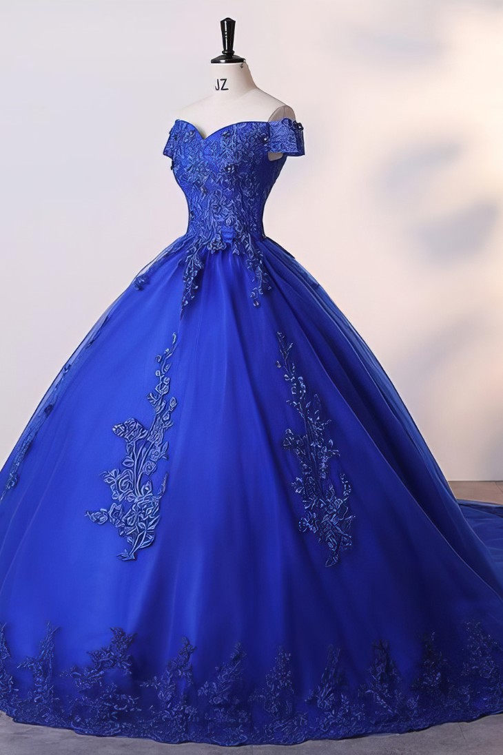 Robe de Princesse Bleu Roi – Azure